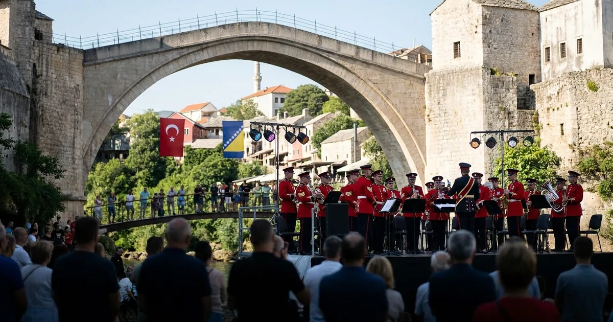 İngiliz askeri bandosu Mostar Köprüsü'nde konser verecek