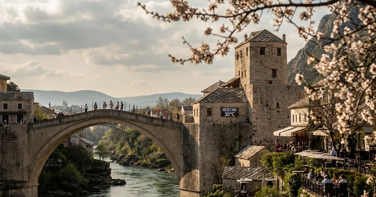 Saraybosna'da 23, Mostar'da 30 derece: Güneşli hava etkili